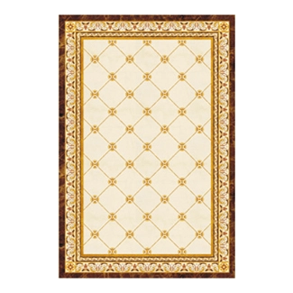 Elegant Rectangular Marble Inlay Flooring for Luxury Interiors