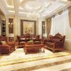 Elegant Rectangular Marble Inlay Flooring for Luxury Interiors
