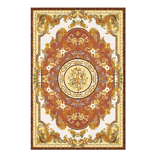Luxury Carpet Marble Inlay Medallion Flooring