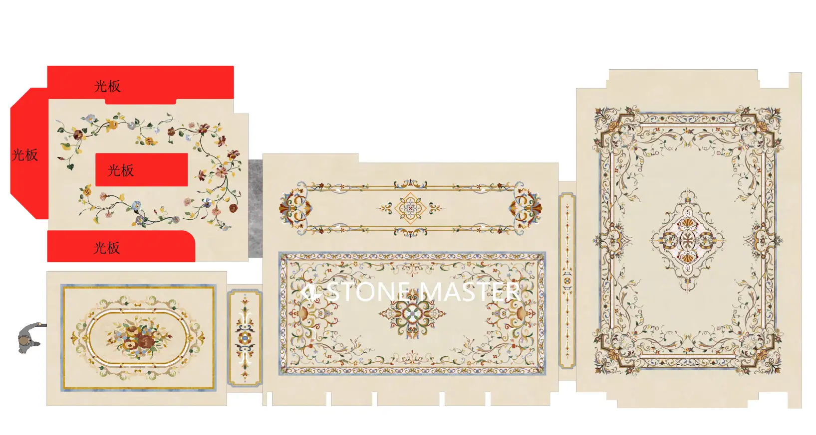 Luxury Marble Inlay for High-end Villa in Bangladesh
