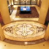 Oval Marble Inlay Medallion Flooring For Luxury Villa