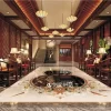 Marble Foyer Marble Inlay Flooring – Gourd & Koi Fish Design