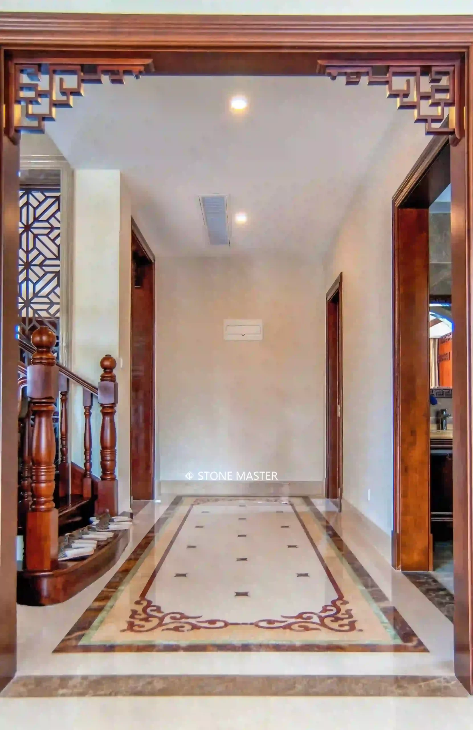 marble inlay medallion for villa simple