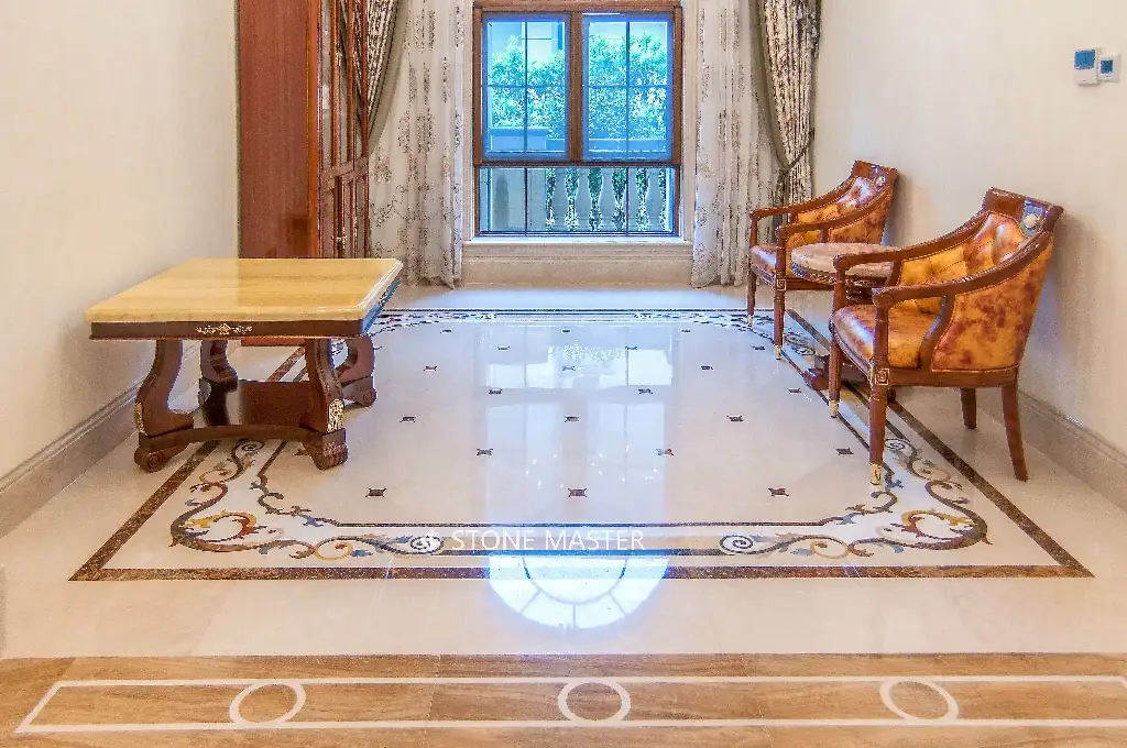 Luxury interior design marble design flooring