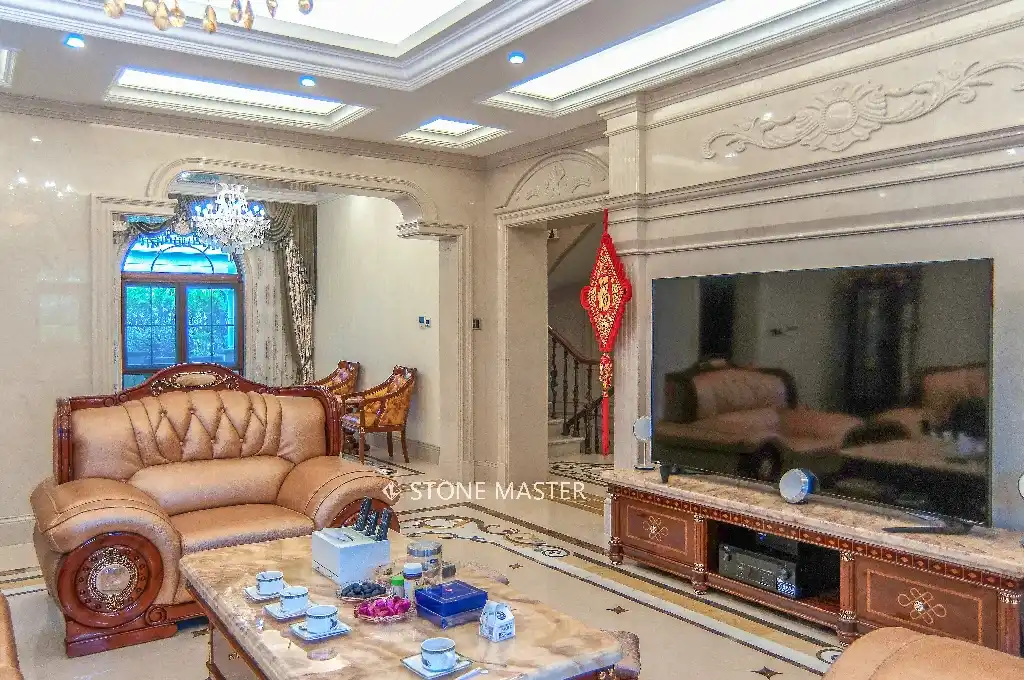 Luxury interior design marble design flooring