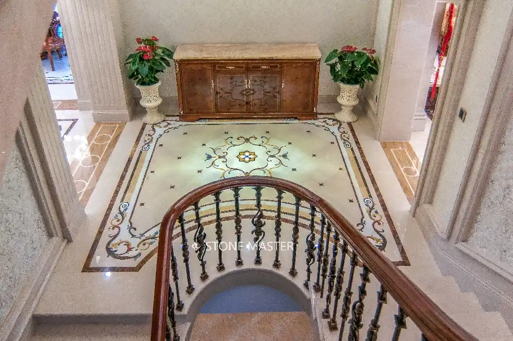 Luxury interior design marble design flooring