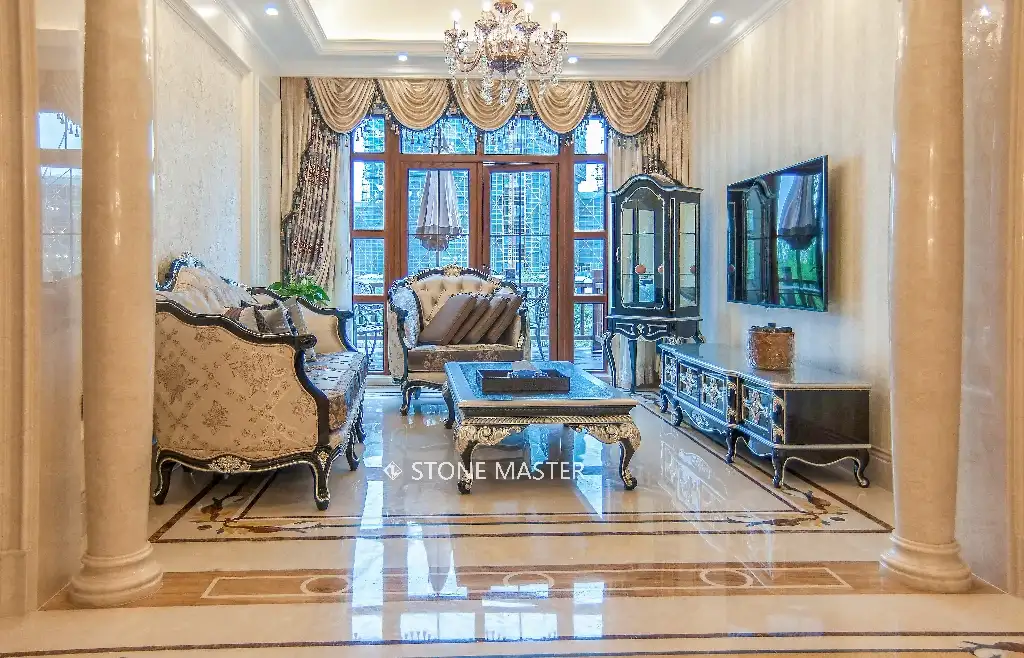 Luxury interior design marble design flooring