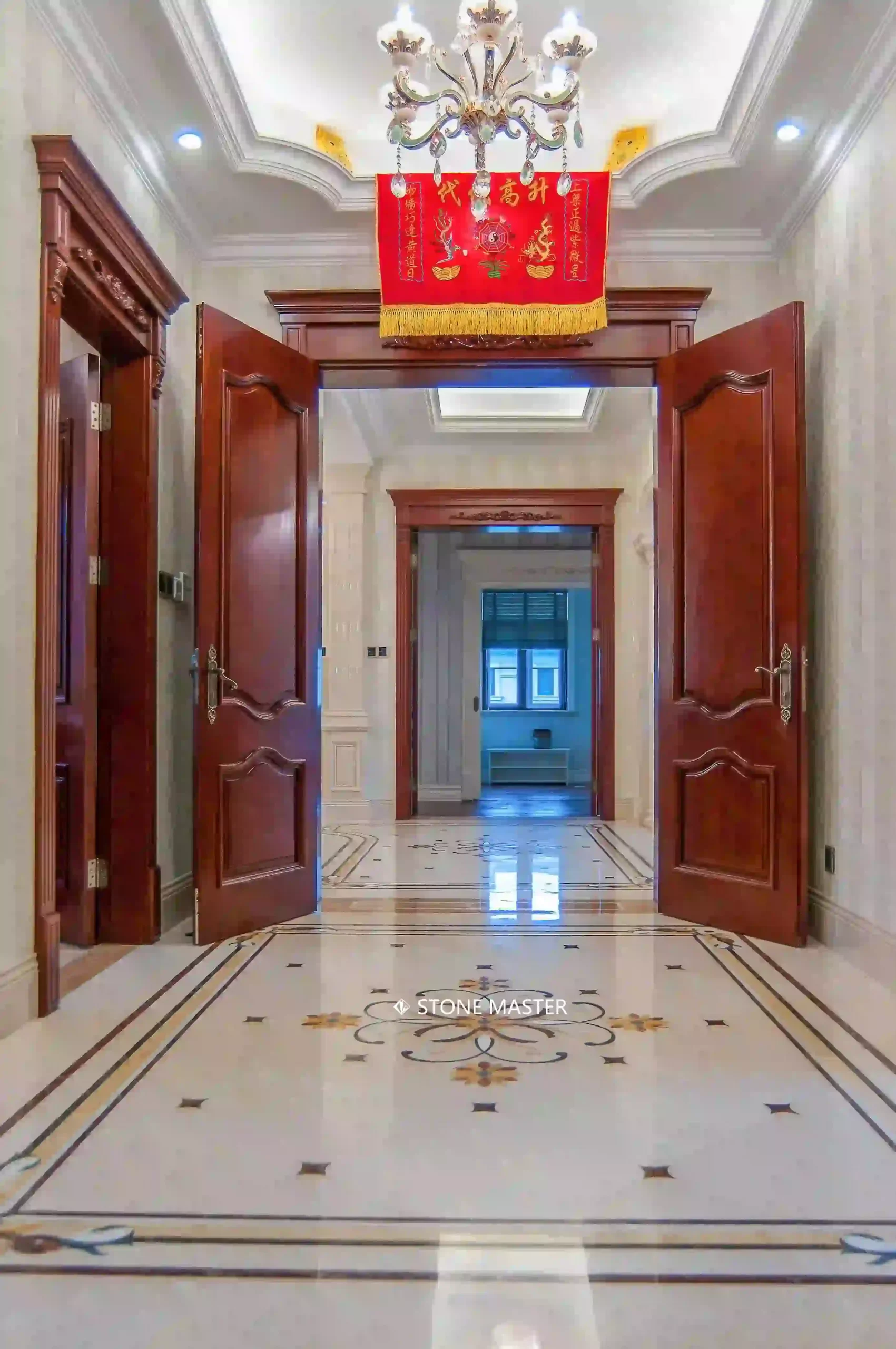 Pietra dure art marble inlay flooring for luxury interior design