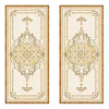 Elegant Rectangular Marble Inlay Medallion for Luxury Interiors
