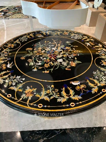 Classic Marble Inlay Table: A Fusion of Art and Luxury Premium Materials: The Essence of Luxury