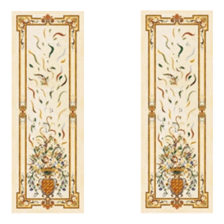 Luxurious Rectangular Marble Inlay Flooring – A Statement of Elegance