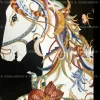 Majestic Pietra Dura Stone Horse Marble Inlay Wall Panel