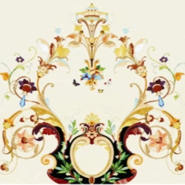 Luxurious Marble Inlay Background Wall Decor – A Masterpiece of Artistry