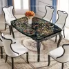 Luxury Marble Inlay Furniture Dinning Table Classic Marble Exquisite Inlay Design with Pietra Dura