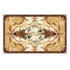 Luxurious Rectangular Marble Inlay Flooring – A Statement of Elegance