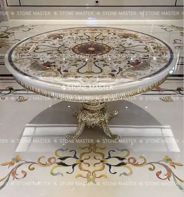 Classic Marble Inlay: A Masterpiece of Elegance Exquisite Materials for a Luxurious Touch Pietra Dure: The Art of Stone Inlay