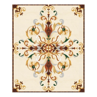 Luxury Inlaid Marble Medallion for Elegant Interiors