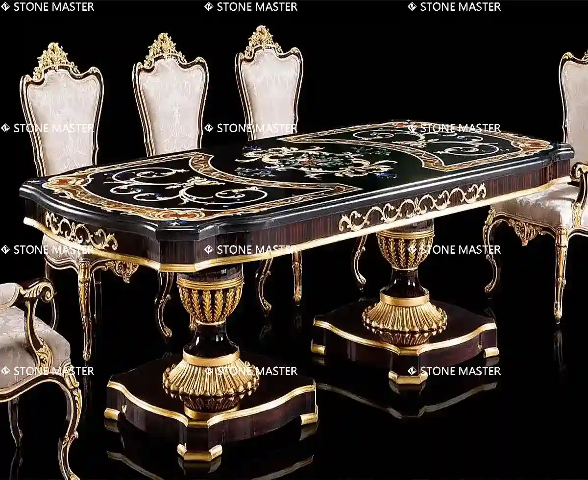 Luxury Marble inlay flooring marble inlay wall table villa hotel mansion