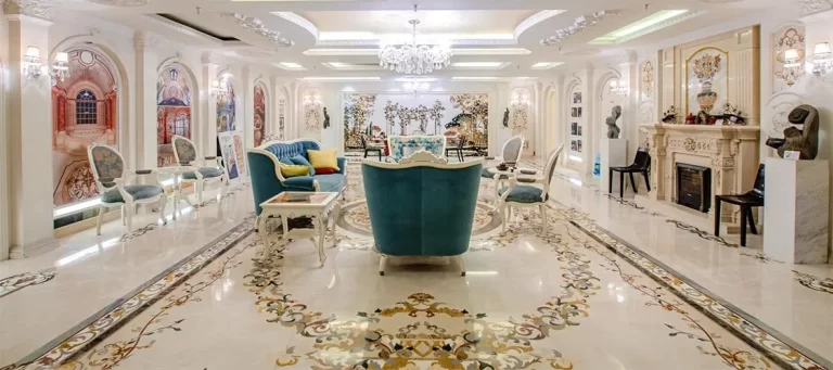 Luxury Marble inlay flooring marble inlay wall table villa hotel mansion