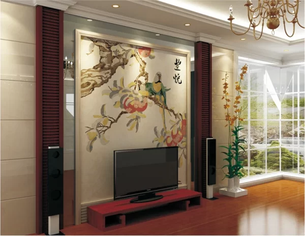 Elegant Marble Inlay Stone Wall – A Fusion of Art & Craft wall décor featured wall panel