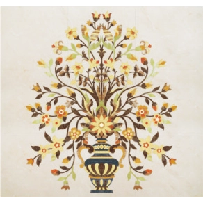 Exquisite Marble Inlay Stone Wall Decor