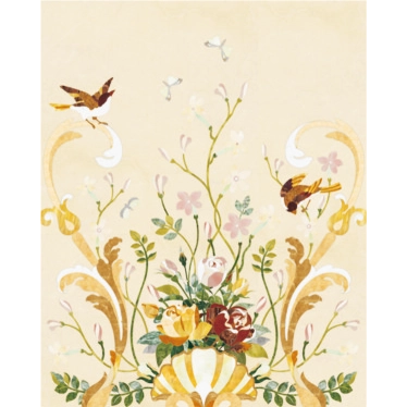 Luxurious Marble Inlay Background Wall Decor – A Masterpiece of Artistry