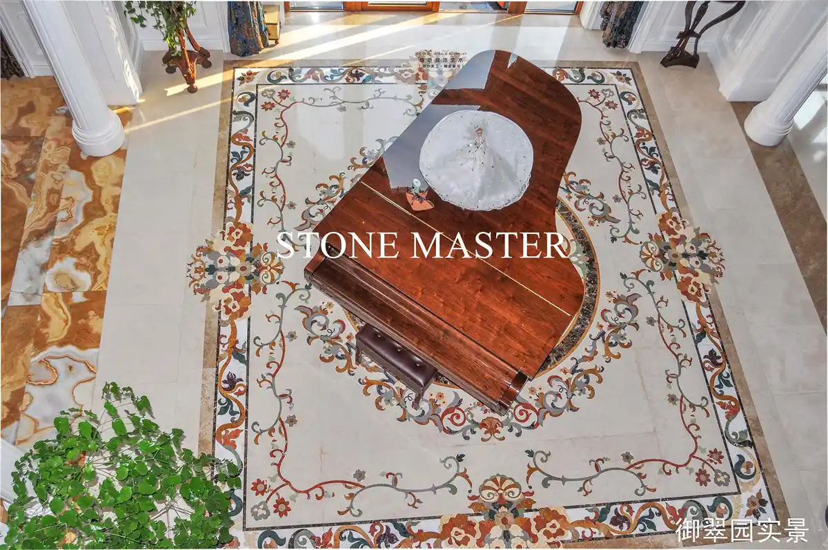Royal Marble Inlay Design Mansion in Dubai Luxury Marble Inlay