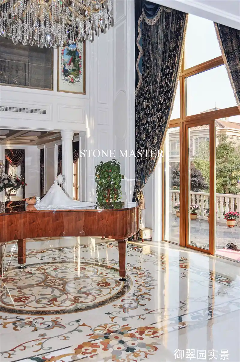 Royal Marble Inlay Design Mansion in DubaiLuxury Marble Inlay