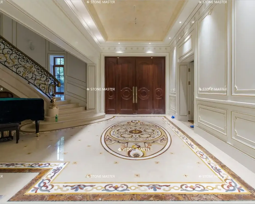 1 marble inlay flooring for temple church classic style floor design