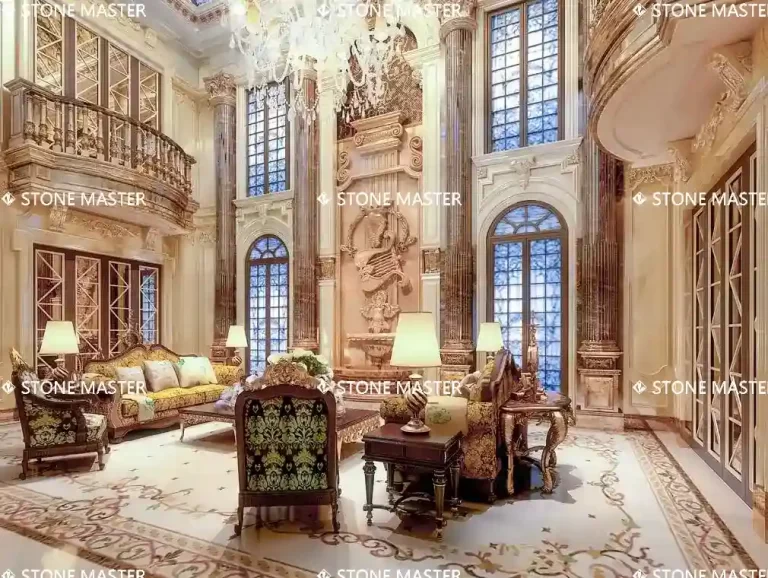 marble design inlay marble royal flooring Pietra Dura Art and Marble Inlay Flooring Design