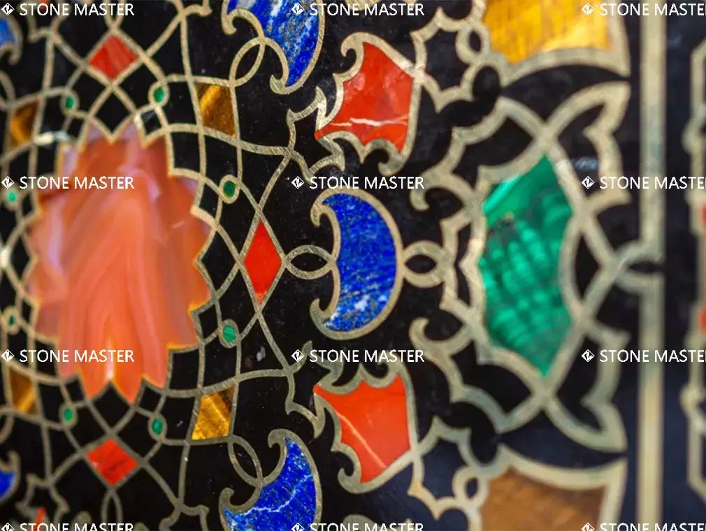 Luxury Marble inlay flooring marble inlay wall table villa hotel mansion