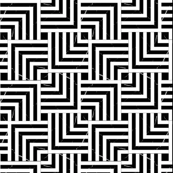 Elegant Marble Inlay Floor Design – Modern Pietra Dure with Bold Geometric Patterns