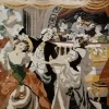Elegant Marble Inlay Background Wall Decor with a Ballroom Theme