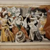 Elegant Marble Inlay Background Wall Decor with a Ballroom Theme