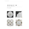 Modern Minimalist Marble Inlay Flooring Pietra Dure Floor Design with Marble Inlay Tile Medallions