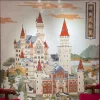 Luxury Marble Inlay Wall Panel landscape Exquisite Marble Inlay Background Wall Decor