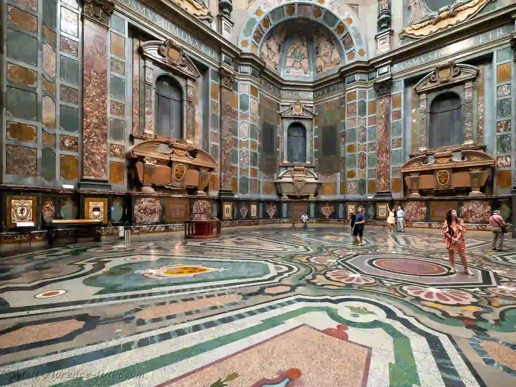 foyer marble inlay flooring medici-princes-chapel-florence-italy