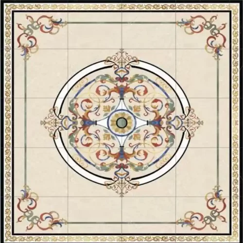 Circular Medallion Tile Floor Medallions for Luxury Interior Floor Design