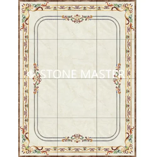 Marble Inlay Design for Floor Marble Medallion by Stone Master