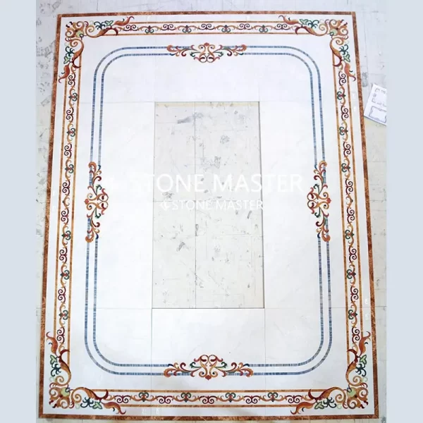 Marble Inlay Design for Floor Marble Medallion by Stone Master