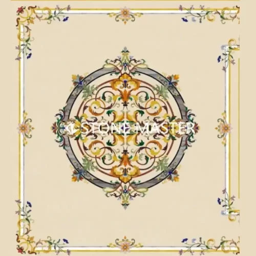 Marble Inlay Flooring Custom Medallion Design