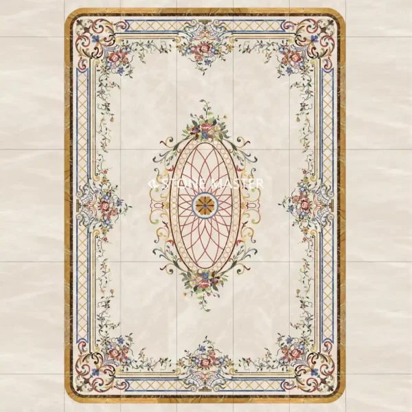 Marble Inlay Flooring Designer Floor
