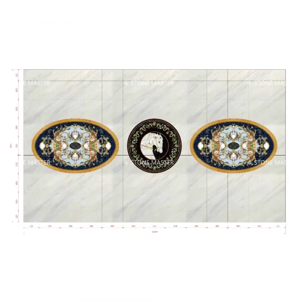 Marble Inlay Floor Design: A Custom Pietra Dure Masterpiece for a Luxury Dubai Residence
