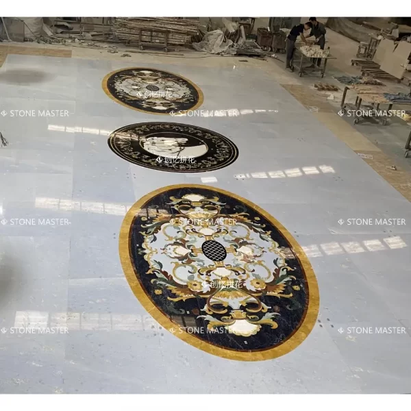 Marble Inlay Floor Design: A Custom Pietra Dure Masterpiece for a Luxury Dubai Residence