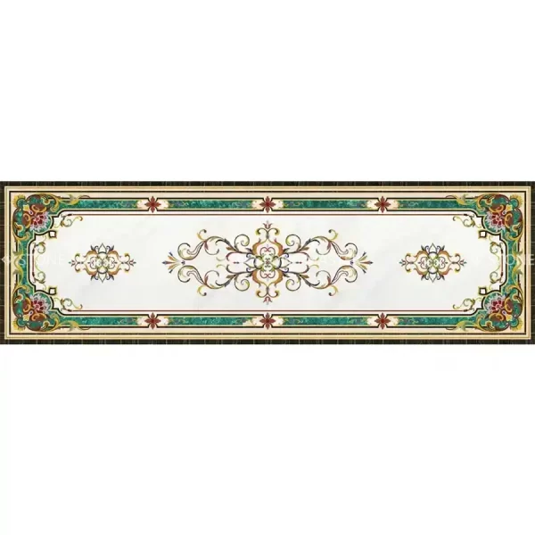 Royal Custom Flooring with Style Marble and Decorative Inlay