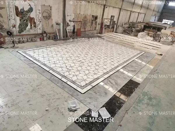 Marble Inlay Floor Design: The Art of Pietra Dure in Minimalist Elegance
