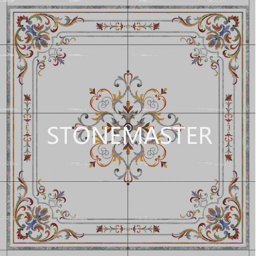 Sintered Stone Inlay Masterpiece for Royal Club Design