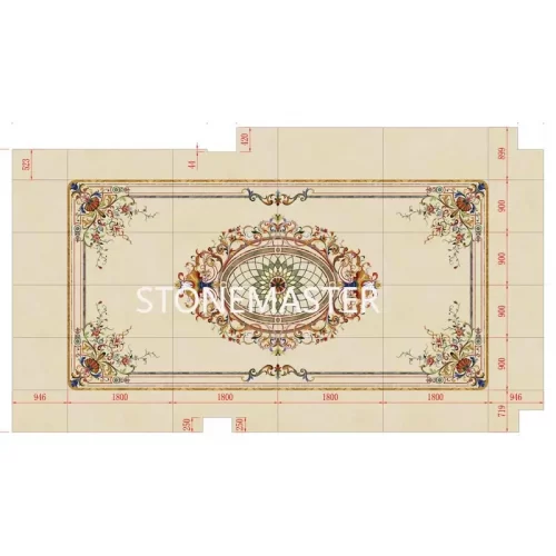 Marble Inlay Royal Flooring Floor Medallions and Custom Marble Designs