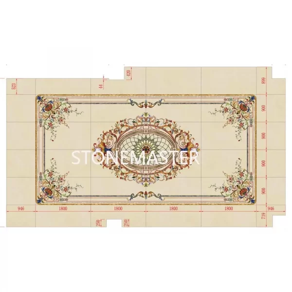 Marble Inlay Royal Flooring Floor Medallions and Custom Marble Designs