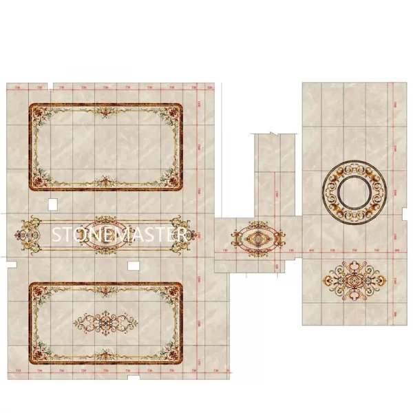 Full-House Custom Tile Inlay Design – A Classic European Elegance